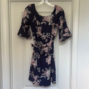 Floral Navy Dress
